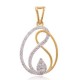 Beautifully Crafted Diamond Pendant Set with Matching Earrings in 18k gold with Certified Diamonds - PD1452P